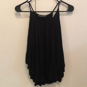 Black shoulder showing black shirt